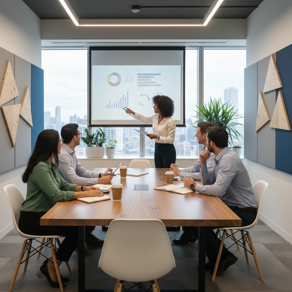 Современная команда офиса